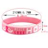 QRH Breast Cancer Awareness Silicone Bracelets Pink Ribbon Rubber Bracelet Wristbands Hope Faith Strength Courage Cancer Survive Comfort Recovery Encouragement Gifts Party Supplies- 4PCS view 3