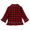 Kids Tales Child Cotton Pajama Sets Christmas Button Down Long Sleeve Shirt + Long Pants Boys Girls Plaid Loungewear 2PCS view 2