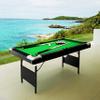 6.3FT Billiard Pool Table, Green Felt Top, Black Frame,6.3FT Game Table,Billiards, Pool Table, Children's Billiard Table, Children's Pool Table, Family Game Table, Table Pool, Indoor Game, view 1
