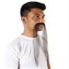 BC GOODS BY Men's Novelty Facial Hair Black Chinese Supervillain Mustache with Fake Human Hair view 3