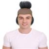 BC GOODS BY Mens Guy Mohawk Wig  Edgy, and Comfortable Design  Adult Flame-Retardant Synthetic Fiber Wig for Halloween Cosplay, and Themed Parties - Black & White Mixed view 1