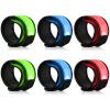 LOBKIN 6 Pack Safety Bracelets, LED Slap Armband Kids Walking at Night Safe LED Light Wrist Light Reflective Belt, Magic Band Running Lights for Runners