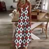 TVCATYE Playing Cards Pattern Suspender Dresses Womens Sexy Ankle Length Frock Chemise Sleeveless Casual Flowy Home Long Skirt Black view 2