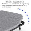 Folding Camping Cot with Mattress, Heavy Duty Sleeping Cot Bed with 6-speed Adjustment, Emergency Sleepovers Bed with Universal Wheel, 250 KG Weight Capacity, Home Office Vacation Hospital(180x90cm/70 view 2