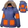Hecusma Blue 2024 Heated Jackets for Women-S view 1