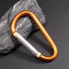 6 PCS Carabiner Keychain Clip -3" Aluminum Carabiner D Ring, Caribeener Clips, Spring Snap Hook for Keychain Clip (Gold+red+Purple) view 2