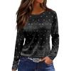 2024 Open Back Tops for Women Long Sleeve Outdoor Peplum T Shirts Womens Summer Slacking Cotton Print Ladies Patchwork