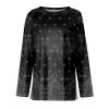 2024 Open Back Tops for Women Long Sleeve Outdoor Peplum T Shirts Womens Summer Slacking Cotton Print Ladies Patchwork view 3