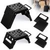 DaisyInner 2 Pcs Adjustable Moto Starting Block Footrest Dirt Bike, Black view 1