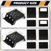 DaisyInner 2 Pcs Adjustable Moto Starting Block Footrest Dirt Bike, Black view 3