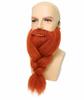 BC GOODS BY Mens Giant Ginger Red Braided Beard and Mustache Set view 2
