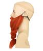 BC GOODS BY Mens Giant Ginger Red Braided Beard and Mustache Set view 4
