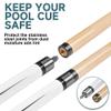 HomeSeason Pool Cue Stick 57" Billiard Cue Sticks Professional Low Deflection Pool Sticks Maple Wood Pool Sticks with Leather Bag 3/8 * 8 Pin Joint and 13mm Tip view 3