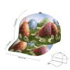 Baseball Cap Sunscreen Visor Hats Adjustable Lovely Easter Egg Sun Caps Golf Dad Hat for Men Women view 2