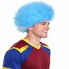 BC GOODS BY Adult Unisex Argentina Jumbo Sport Fun Wigs | Afro Patriotic Wig with Breathable Capless Cap for Men and Women| Synthetic Fiber Wig Perfect for Sport's and Halloween Cosplay view 3