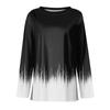 Blusas De Verano para Mujer 2024 Flowly Spring Casual T Shirt Women Long Sleeve Working Print Patchwork Top Black XL view 3