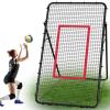 Adjustable Volleybal Net 7x4 Ft,Volleyball Training Equipment for Lacrosse, Baseball, Soccer,Tennis,Backyard Volleyball Rebounder Hitting Serving Passing Spike Practice view 1