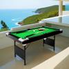 6.3FT Billiard Table, Green Felt, with Cues and Balls, Indoor Family Game, 6.3FT Game Table,Billiards, Pool Table, Children's Billiard Table, Children's Pool Table, Family Game Table view 1