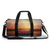 Gym Bags Small Colorful Glass Drink Sunset Duffel Bag Overnight Bag with Shoe Compartment Carryon Bag for Men Women view 1