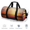 Gym Bags Small Colorful Glass Drink Sunset Duffel Bag Overnight Bag with Shoe Compartment Carryon Bag for Men Women view 2
