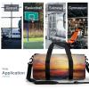 Gym Bags Small Colorful Glass Drink Sunset Duffel Bag Overnight Bag with Shoe Compartment Carryon Bag for Men Women view 3