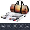 Gym Bags Small Colorful Glass Drink Sunset Duffel Bag Overnight Bag with Shoe Compartment Carryon Bag for Men Women view 4