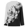 Business Casual Tops for Women Plus Size Spring Classic T Shirts Ladie's Long Sleeve Home Comfort Slim Shirt Black XXL view 4