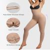 SHAPERX Hourglass Leggings 360 Compression 2 Sizes Look Full Body Shaper Breathable No Roll Down,SZ5802-Sienna-L/XL view 4