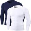Men's Compression Long Sleeve Shirts, Cool Dry Sports Workout Shirts Underwear Athletic Baselayer Running Tops 1/2 Pack view 1