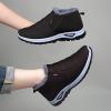 HHHCHPM Men's Winter Casual Slip-On Boots - Warm, Waterproof, and Snowproof with Furry Lining - Short Ankle Design (Brown,9.5) view 3