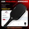 BAGAIL Pickleball Paddles, USAPA Approved Fiberglass Surface Pickleball Set, Lightweight Pickle Ball Rackets with 4 Balls, 1 Bag, Designed in California for Traction and Stability - 2 Pack, Black view 2