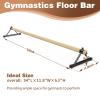 TONGMO Gymnastics Pirouette Bar for Handstands Training, 2 PCS Wood Pirouette Bar Handstand Floor Bars for Gymnast Training view 2