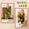 YOUNGER TREE Toddler Girl Fall Dress Winter Clothes Long Sleeve Velvet Dresses Princess Party Outfits (Green, 11-12 Years) view 3