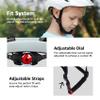 Bilaki Kids Bike Helmet, Adjustable Toddler Youth Helmet with Detachable Visor & LED Light for Boys Girls Ages 2-14, Multi-Sport Helmet for Cycling Scooter Skating, 2 Sizes view 3