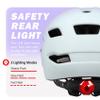 Bilaki Kids Bike Helmet, Adjustable Toddler Youth Helmet with Detachable Visor & LED Light for Boys Girls Ages 2-14, Multi-Sport Helmet for Cycling Scooter Skating, 2 Sizes view 4