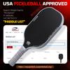 BAGAIL Pickleball Paddles, USAPA Approved Fiberglass Surface Pickleball Set, Lightweight Pickle Ball Rackets with 4 Balls, 1 Bag, Designed in California for Traction and Stability - 4 Pack, Gray view 2
