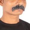 BC GOODS BY Men's Grey Blend Human Hair Mustache Facial Hair, Flame-Retardant Synthetic Fiber view 3
