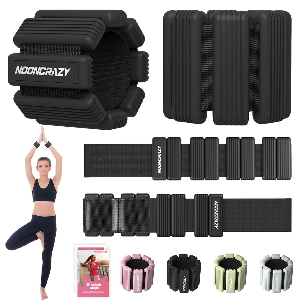 Pilates Wrist Ankle Weights for Women, Wearable Strong Arm & Leg Weights Set of 2(2.2 Lbs Each), Adjustable Ankle Weights for Walking, Yoga, Dance, Barre, Gym