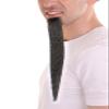 BC GOODS BY Men's Black 7.5 Inch Long Realistic Fake Beard | Wizard Beard Goatee for Men | Magician Facial Hair for Halloween Funny Cosplay | Themed Party Costume Accessory for Adults view 2