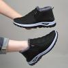 Hhhchpm Men's Winter Casual Slip-On Boots - Warm, Waterproof, and Snowproof with Furry Lining - Short Ankle Design (Black,7.5) view 3
