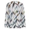 3/4 Length Sleeve Womens Tops Homewear Floaty Holiday Blouse for Women Basic Long Sleeve O-Neck Soft Shirts Green XXL view 4