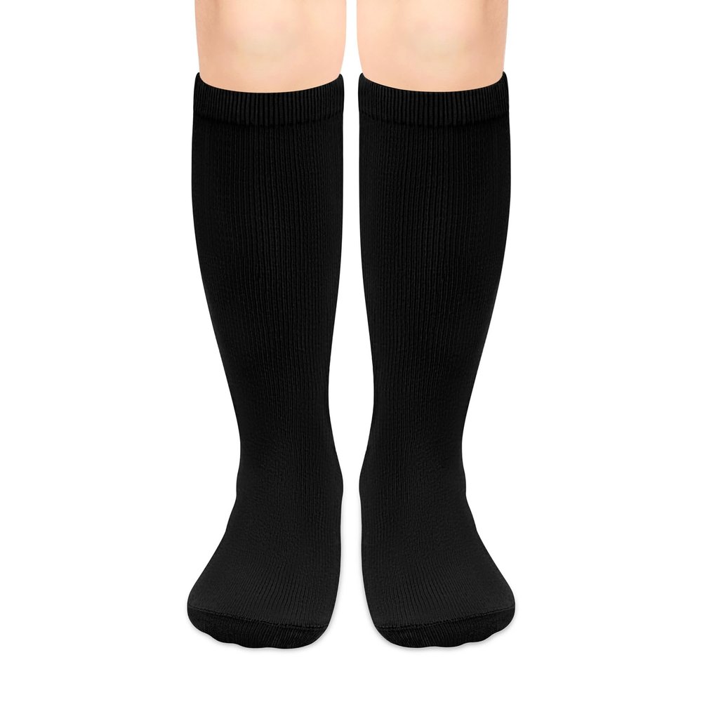 Sarfel Black Soccer Socks Youth Soccer Socks Girls 6-8 Black Baseball Socks Youth Kids Soccer Socks Boys Soccer Socks Kids 6-8