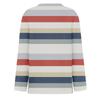 Women Tops Nice Long Sleeve Work Tshirts Ladies Raglan Winter Thin Striped Shirt Patchwork Scoop Neck Soft Pink S view 4