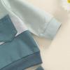 Thorn Tree Toddler Baby Boys Fall Winter Pants Outfits Contrast Color Clothes Long Sleeve Sweatshirt Pullover Jogger Pants view 4