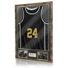 ASmileIndeep Jersey Frame Display Case, Large Shadow Box with 98% UV Protection Acrylic, Two Photo Frame One Signature Jersey Frame for Baseball Basketball Hockey Uniform, Vintage