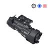 Metal MW C1+ Box Aiming Laser Sight(with Blue Laser+IR Laser+IR Fill Light + 220 Lumens LED Flashlight), & Modular Wire Control Remote Pressure Switch,Black view 2