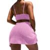 AIBEARTY Women Sexy Off Shoulder Bandeau Two Piece Bikini Set Push Up Metal Ring High Waist Swimwear Bathing Suit view 2