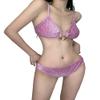 AIBEARTY Women Sexy Off Shoulder Bandeau Two Piece Bikini Set Push Up Metal Ring High Waist Swimwear Bathing Suit view 4