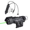 Metal MW C1+ Box Aiming Laser Sight(with Green Laser+IR Laser+IR Fill Light + 220 Lumens LED Flashlight), & Dual Wire Modular Remote Pressure Switch(SF+2.5 Plug) Combo,Black view 1
