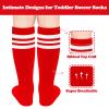 Youth Soccer Socks - Red, Ages 4-6 Boys & Toddlers view 3